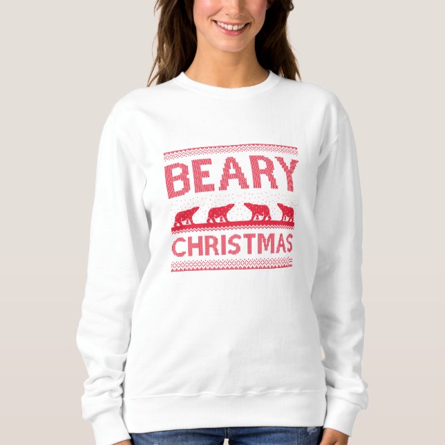 Sweatshirt Noël de la bière (Devant)
