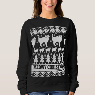 Sweatshirt Noël de Meowy - T-shirt laid de Noël