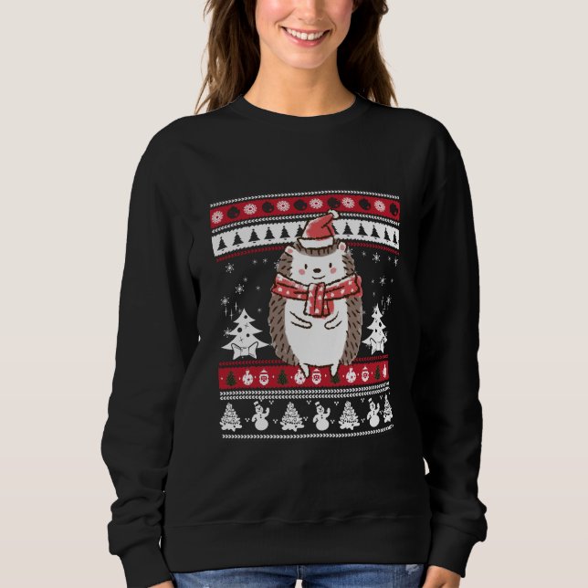 Sweatshirt Noël du hérisson (Devant)