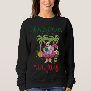 Sweatshirt Noël en robe Juillet Palm Tree Coconut Tube