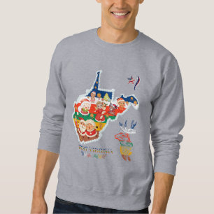 Sweatshirt Noël en Virginie occidentale