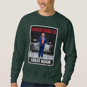 Sweatshirt Noël est grand à nouveau Noël Pyjamas Drôle Trump