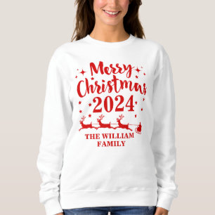 Sweatshirt Noël familial personnalisé