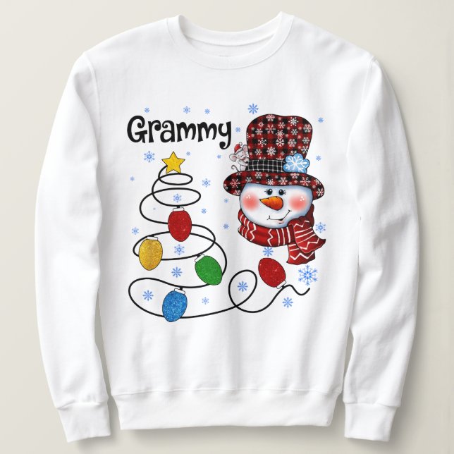 Sweatshirt Noël Grammy (Design devant)