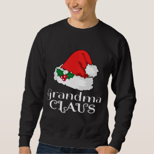 Sweatshirt Noël Grand-mère Claus Correspondant Pyjama Santa C