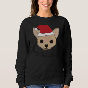 Sweatshirt Noël Joyeux Chihuahua Mas Chiwawa Festif Chig