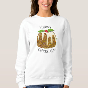 Sweatshirt Noël laid   PARTIES SCINTILLANT   Pudding Festif