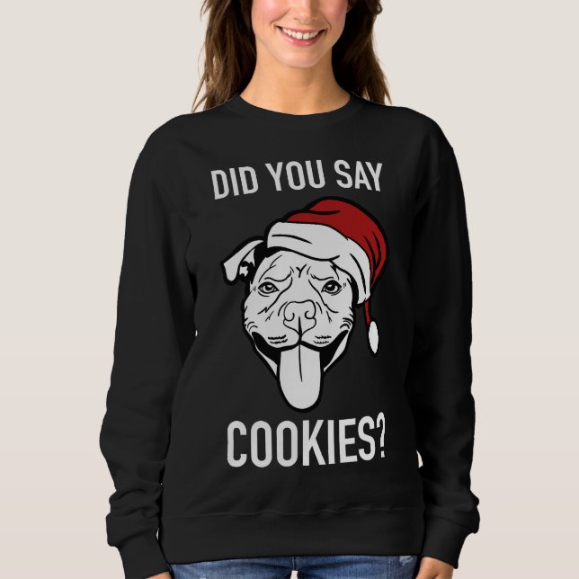 Sweatshirt Noël Pitbull (Devant)