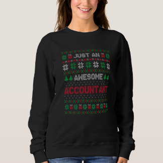 Sweatshirt Noël pour comptable comptable Noël laid