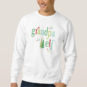Sweatshirt Noël Retro Pastel Grand-père Elf