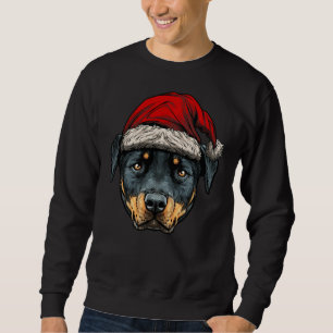 Sweatshirt Noël Rottweiler race de chiens râpé Scoop