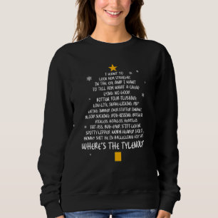 Sweatshirt Noël Vacances Anneau de Noël Arbre de Noël