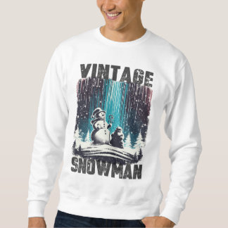 Sweatshirt Noël vintage Snowman