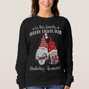Sweatshirt Noëls Gnomes Sensibilisation au diabète