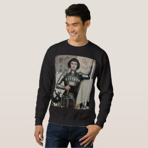  sweatshirt noir "Jeanne d'Arc" 