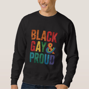 Sweatshirt Noirs gays et fiers LGBTQ Noirs queers
