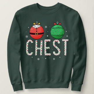 Sweatshirt Noix de poitrine Couple châtaignes Noël Matchine m
