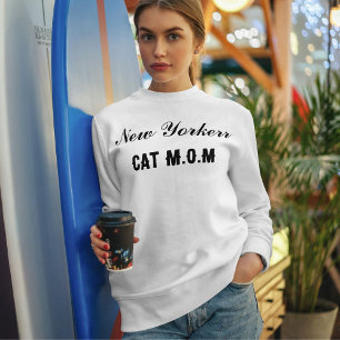 Sweatshirt Nom de ville de script de chat amateur de compagni