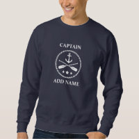 Nom du bateau ou du capitaine avec Ancre et aviron