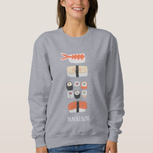 Sweatshirt Nom du rouleau Sushi Nigiri Sashimi Maki