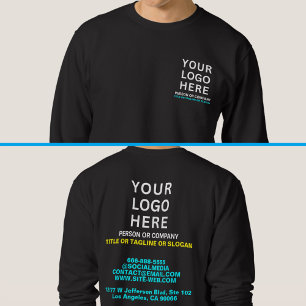Sweatshirt Nom et logo personnalisés Devant et derrière