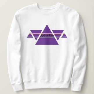 Sweatshirt Nom personnalisé Script Triangle icône Femmes