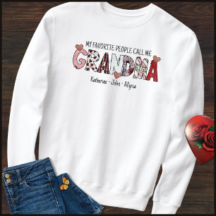 Sweatshirt Noms de gamins drôles pour grand-mère pour la Sain