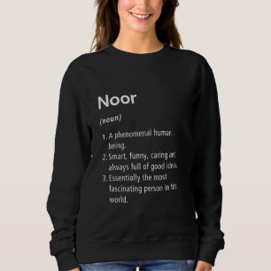 Sweatshirt Noor Nom Définition Drôle Dictionnaire
