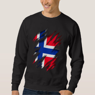 Sweatshirt Norge Drapeau norvégien Norvège