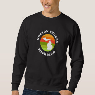 Sweatshirt Norton Shores Michigan Extérieur Lever du soleil M