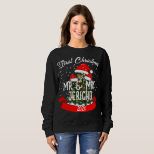 Sweatshirt Notre premier Noël en tant que M. et Mme Newlywa