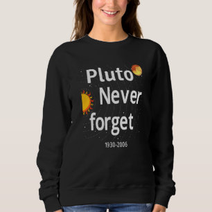 Sweatshirt N'oubliez jamais Pluton Retro Style Science de l'