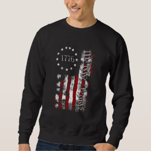 Sweatshirt Nous Le Peuple 1776 Indépendance Patriotique Améri