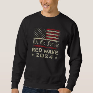 Sweatshirt Nous Le Peuple Vague Rouge Élection Républicaine U
