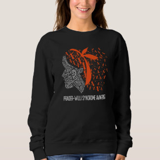 Sweatshirt Nous Portons Orange Pour Prader Willi Sensibilisat