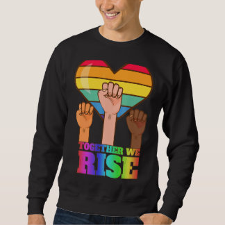 Sweatshirt Nous Soulageons Ensemble Black Pride Blm Lgbt Levé