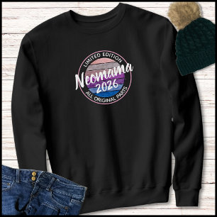 Sweatshirt Nouvelle Maman 2026 Texte Moderne Vintage Coucher 