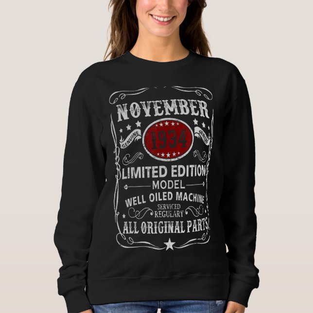 Sweatshirt Novembre 1934  Modèle Machine Bien Huilée (Devant)