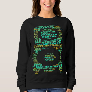 Sweatshirt nuage de mots de l'extrémité chaude de l'imprimant