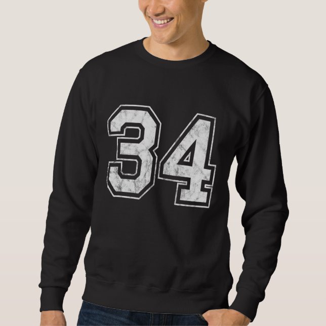 Sweatshirt Numéro 34 (Devant)