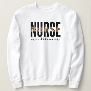 Sweatshirt Nurse Praticien NP Cheetah Imprimer Diplôme