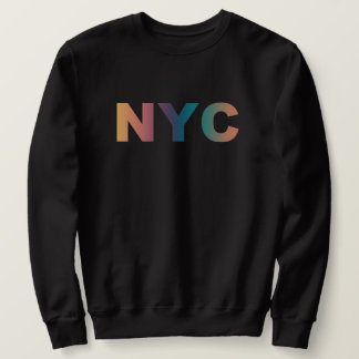 Sweatshirt NYC _ New York ville minimaliste état de script us