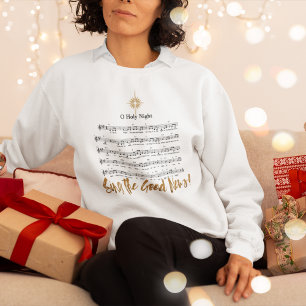Sweatshirt O SAINTE NUIT Chrétienne Hymne de Noël des femmes