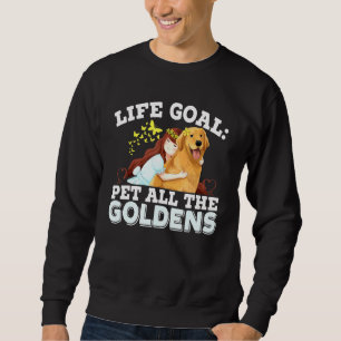 Sweatshirt Objectif de vie animal tous les Goldens Golden Ret