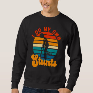Sweatshirt Obtenez Bien Bientôt Blessure De Jambe Brisé Knee