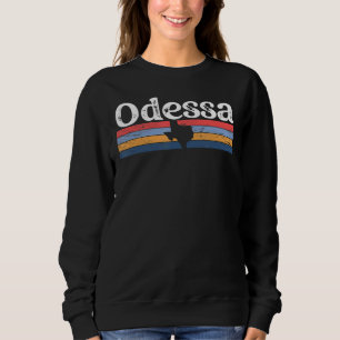 Sweatshirt Odessa Texas TX rétro bandes vintages État les ann