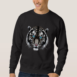 Sweatshirt OEuvre de tigre Bleu yeux animal sauvage prédateur