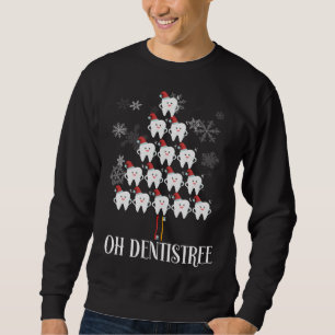 Sweatshirt Oh Dentistree - Funky Christmas Tree Dental Hygien