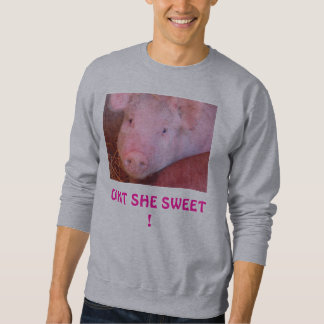 Sweatshirt "Oint elle image de porc de bonbon" -