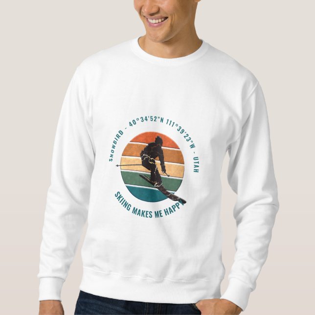 Sweatshirt OISEAU DE NEIGE, Utah Cool, Unique (Devant)